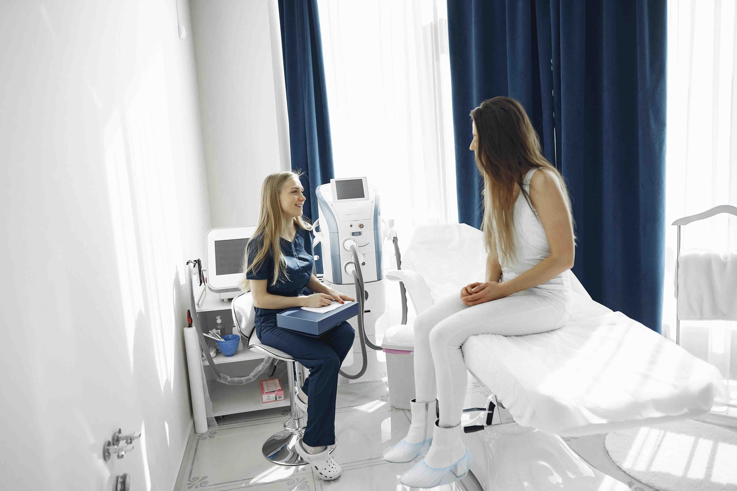 Patient receiving treatment
